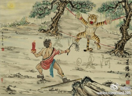 夏阿的创意绘画:中国古典名画穿越时代-3