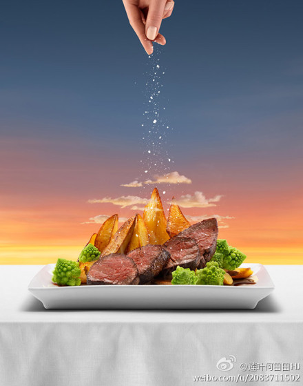 创意广告:摄影师 Niklas Alm 为瑞士盐品牌”Sel Des Alpes“所拍摄的广告