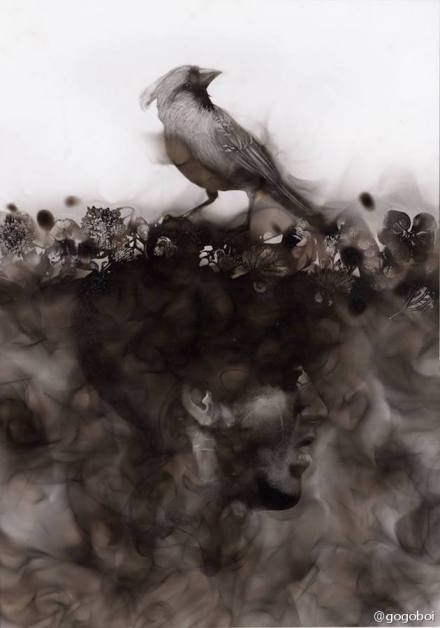 法国艺术家Steve Spazuk 烟熏的美感用火画画-3