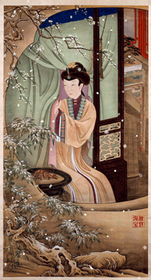 故宫博物院:以《十二美人图》为原型的动画gif—“雍正的女神们动起来啦”-2