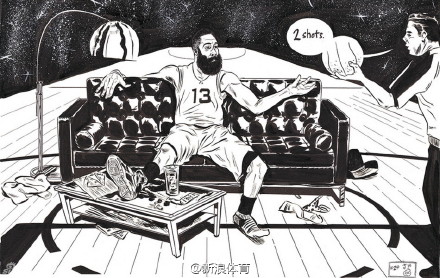 漫画家J.O.Applegate:高级黑NBA球星主题漫画作品-5
