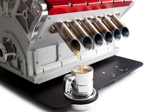 超炫V12发动机延伸出的“精密”咖啡机-2