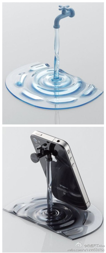 创意家居设计 水滴造型支架可摆手机 相框