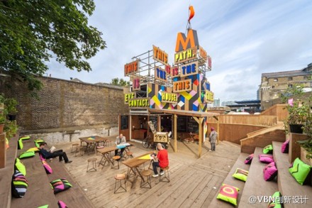 艺术家Morag Myerscough  16天搭建的创意咖啡店