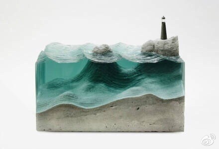 新西兰艺术家Ben Young的玻璃雕塑：海洋作品系列