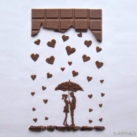 建筑师Ioana的创作 巧克力变成浪漫图案-2