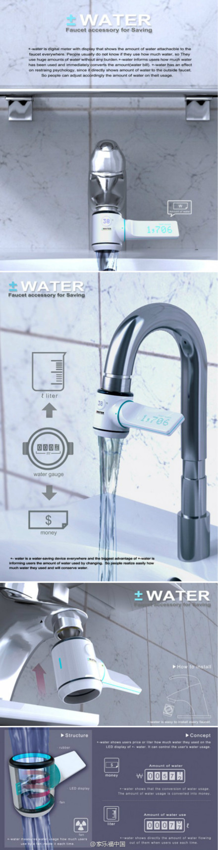 +-water高科技又简易的水表 可显示金额
