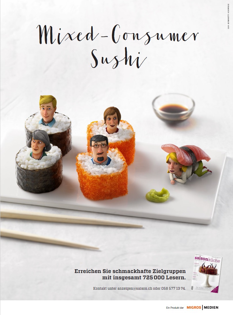 创意广告:李奥贝纳卡通人物造型食品广告