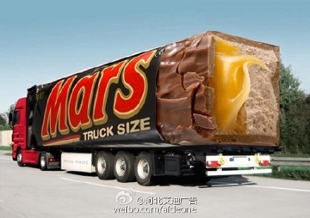 创意广告 国外卡车上的流动3D立体广告涂装