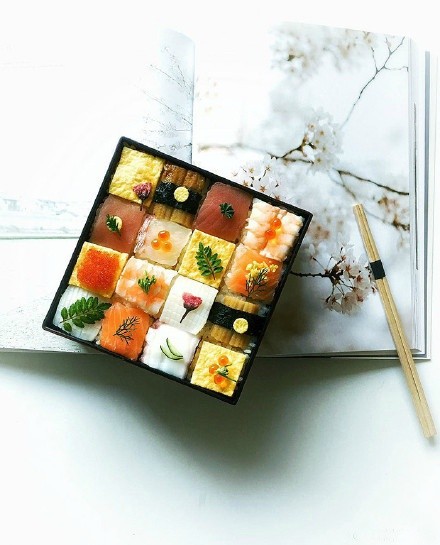 创意美食 日式料理中的艺术--马赛克寿司便当