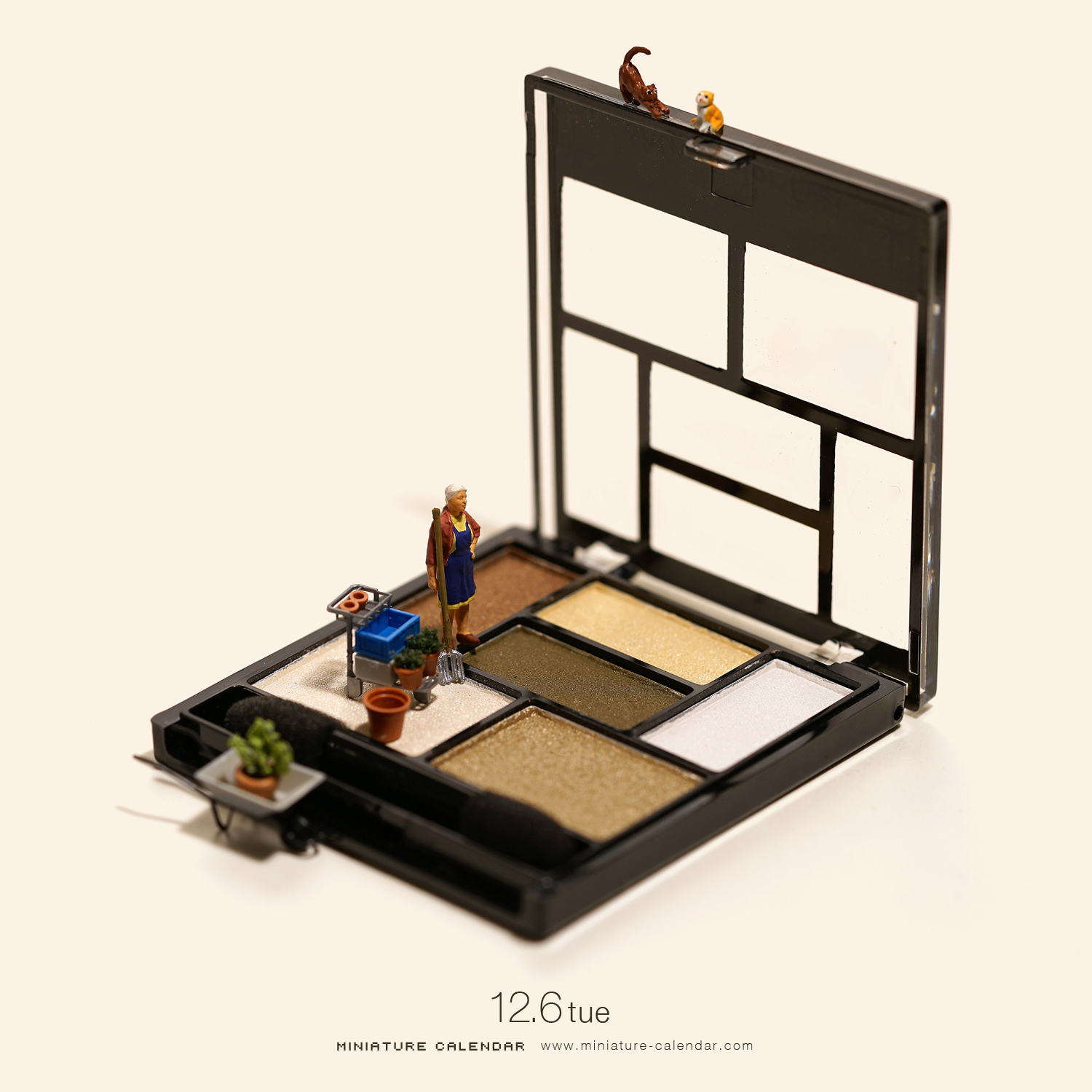 日本设计师田中达也tanaka tatsuya生活小人模型日历精选-3