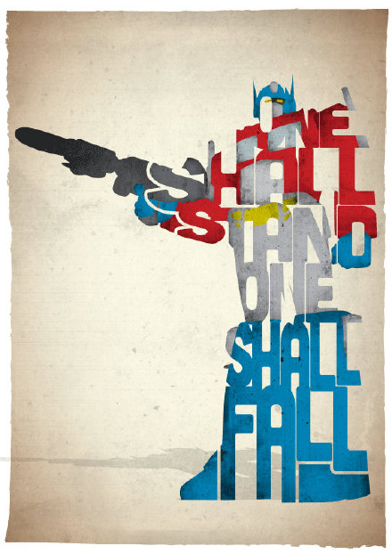创意素材 英国设计师Pete Ware设计字符电影海报