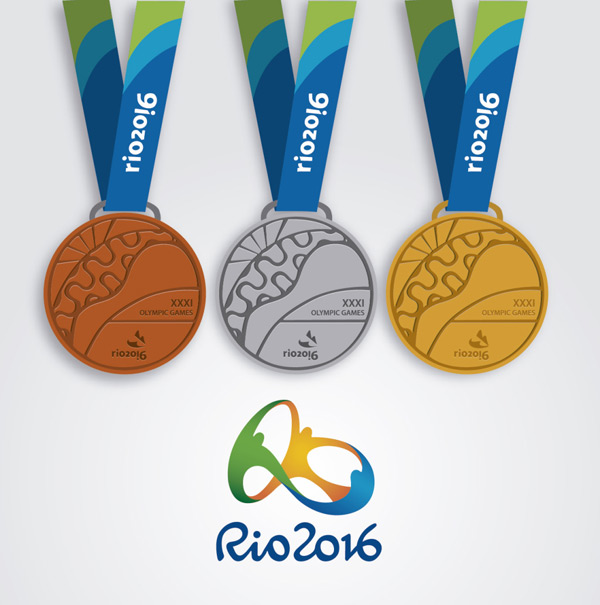 创意素材 2016年里约奥运会奖品设计方案矢量图下载