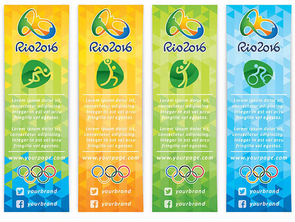 创意素材 巴西里约奥运会海报ai矢量图免费下载