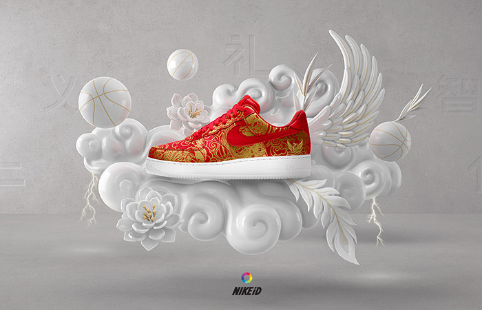 创意时尚 NIKEiD 中国新年推出一款中国红印花系列欣赏