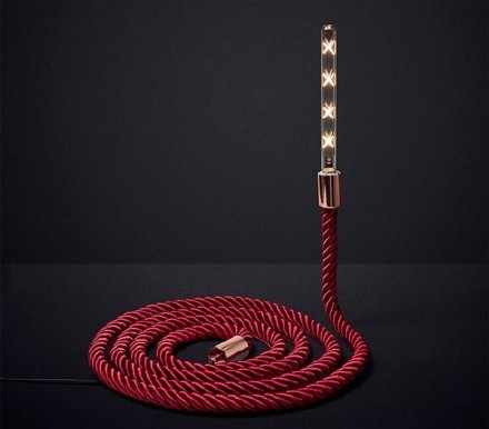 创意设计 意大利设计工作室MID Studio  可弯曲的绳子连接的灯泡