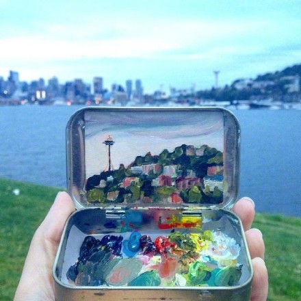 创意艺术 艺术家Heidi Annalise小铁盒里的旅途美景作品欣赏