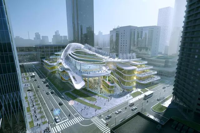 创意建筑 北京国贸三期绿地与商场的完美融合