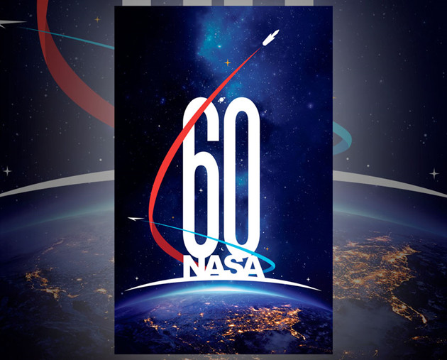 美国国家航空航天局NASA公布60周年Logo星际质感十足