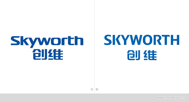 创维集团（skyworth）品牌LOGO全面升级 英文全部大写