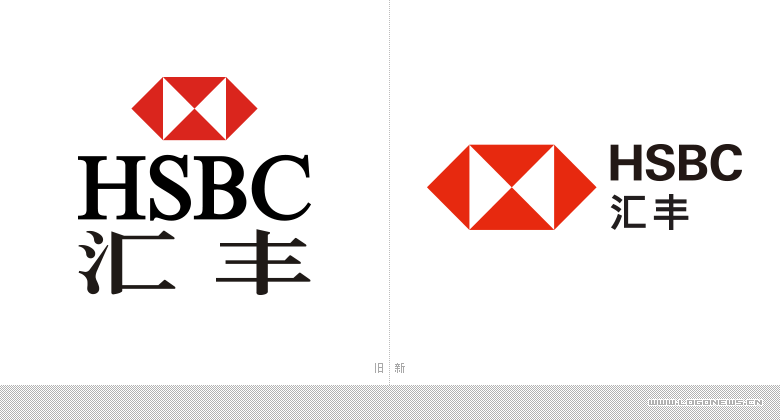 银行及金融服务机构汇丰银行启用新LOGO 改变英文字体