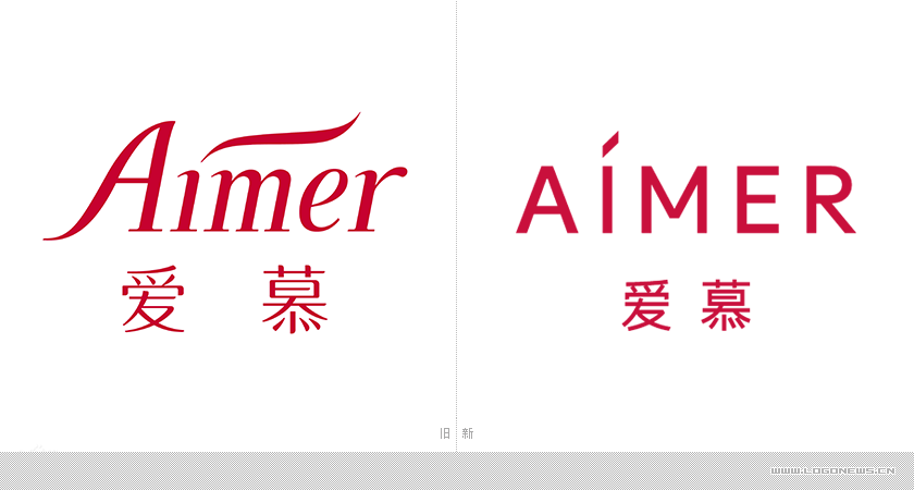 知名女性内衣品牌爱慕启用全新品牌LOGO