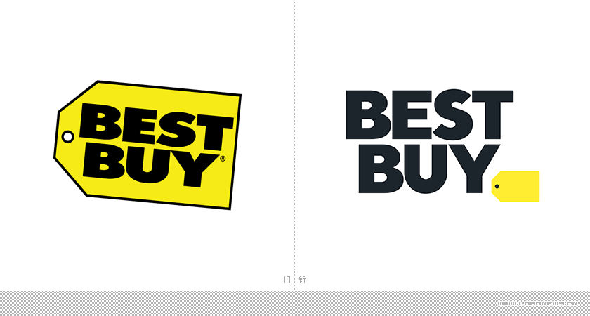 美国消费电子零售商百思买（Best Buy）更换LOGO新旧对比