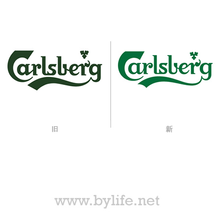 全球第四大啤酒制造公司嘉士伯(Carlsberg)微调品牌LOGO