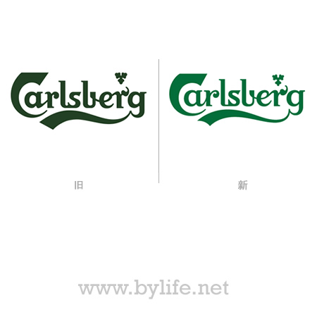 世界上第四大啤酒制造公司嘉士伯(Carlsberg)最新品牌LOGO