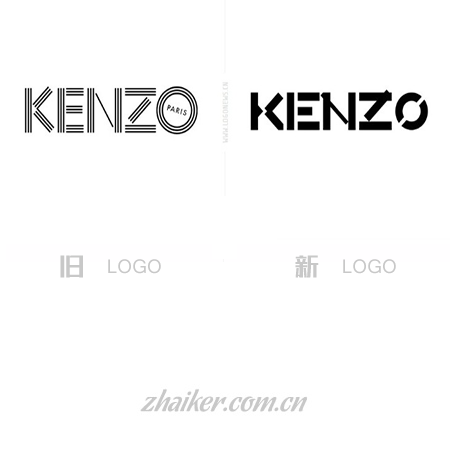 国际奢侈品牌KENZO启用新LOGO 灵感源自建筑图形