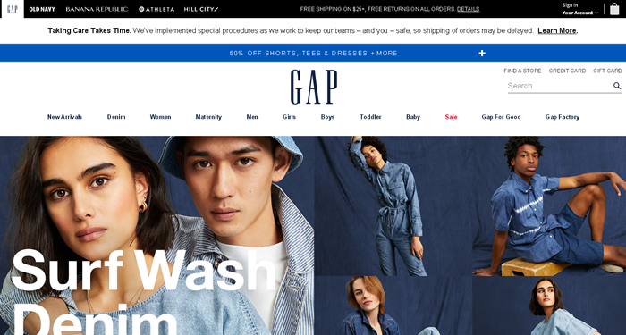 美国快时尚品牌Gap计划在五月底前重开北美800家商店