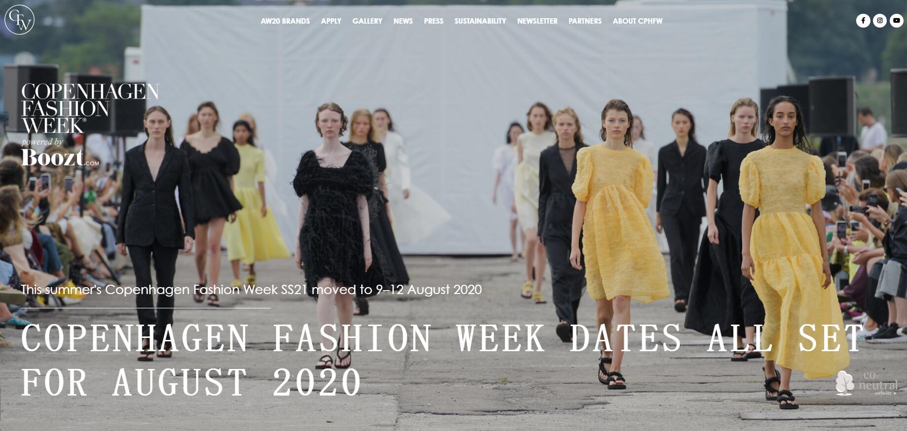 2020年哥本哈根时装周将采用”实体+数字“相结合的模式举办